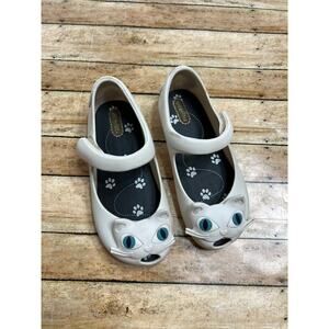 Mini Melissa Ivory Cat Mary Jane Jelly Shoes Toddler Girl Size 10